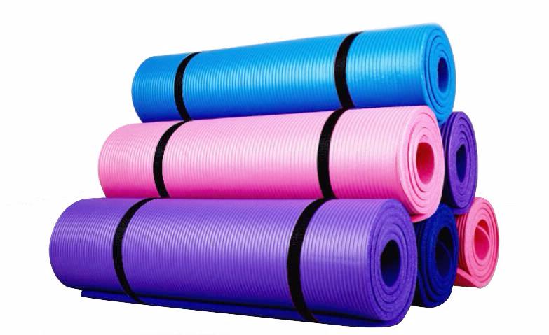 Dark Purple Yoga Mat, 10mm Thick Yoga Mat, Feetlu