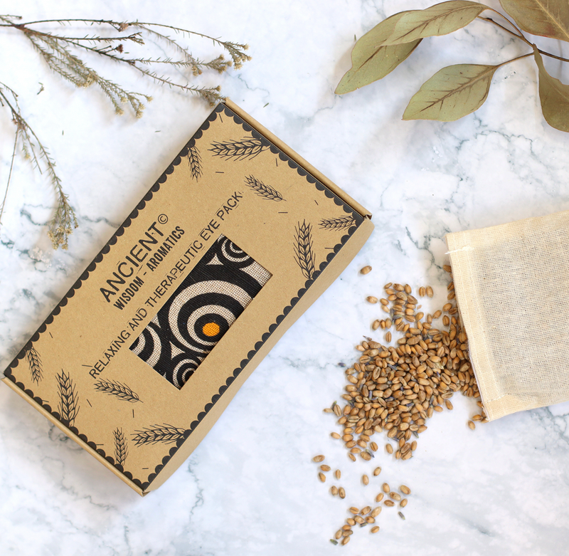 Lavender Eye Pillows - Natural Cotton and Wheat | Yoga Gift Box