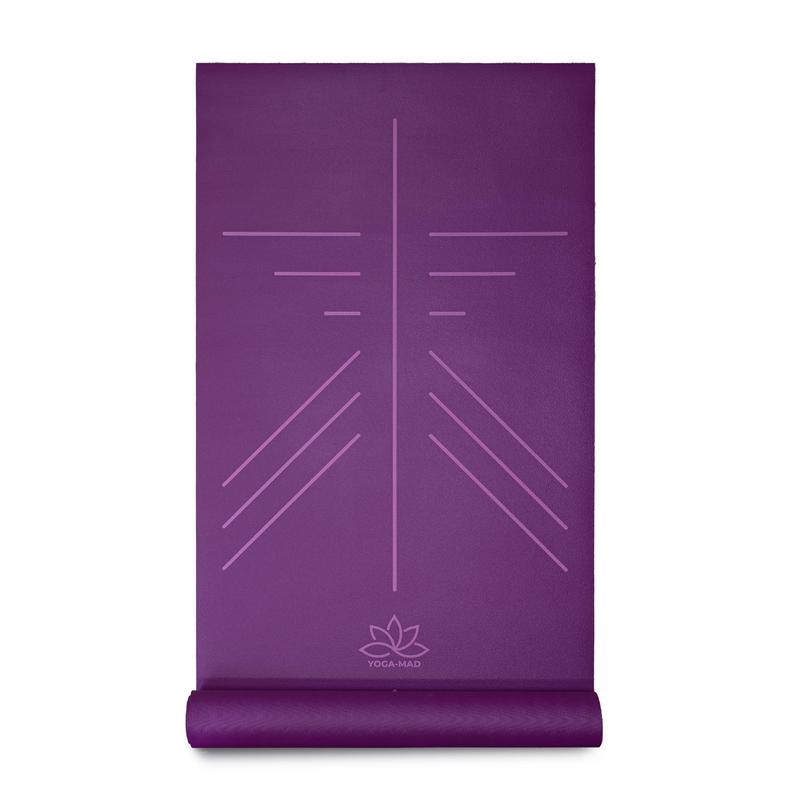 SureGrip Natural Latex Alignment Yoga Mat 4mm