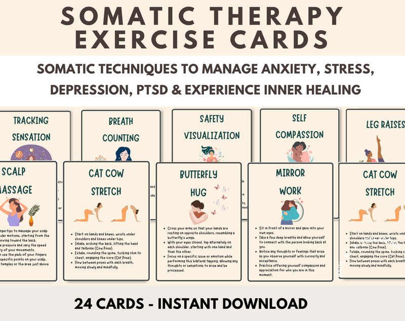 somatic therapy exercise cards