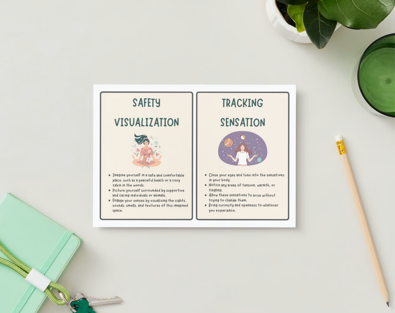 somatic therapy exercise cards printable